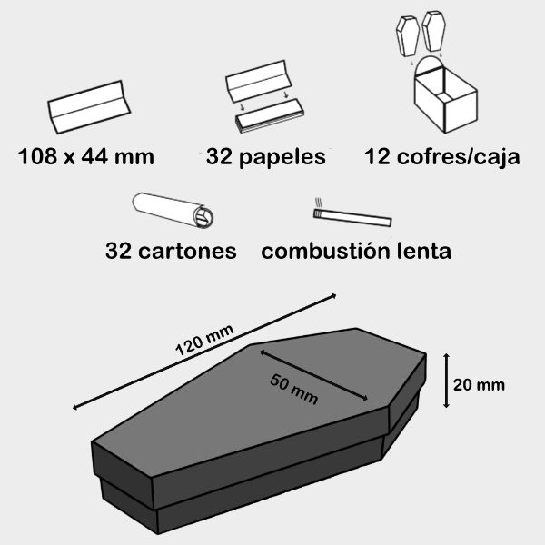 Papel de liar con forma de cofre - Imagen 3