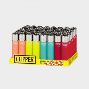 Pack de mecheros de colores Clipper Soft Touch translúcidos